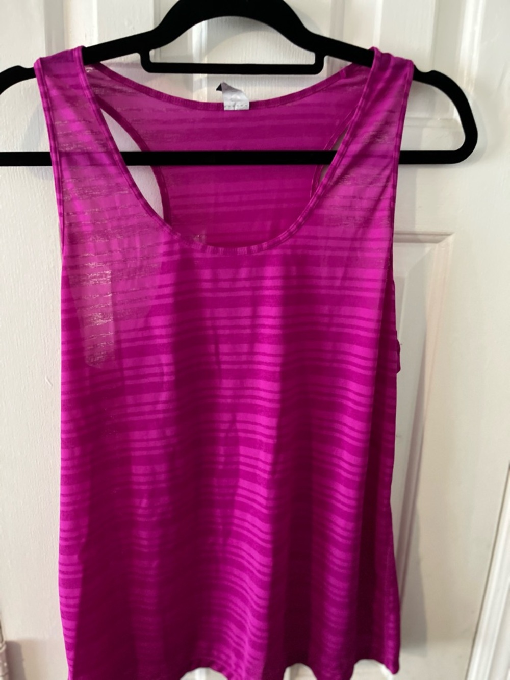Xersion Bright Fuchsia Striped Racerback Tank